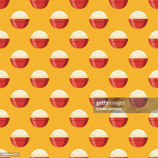 mashed potatoes holiday food pattern - mashed potatoes stock illustrations