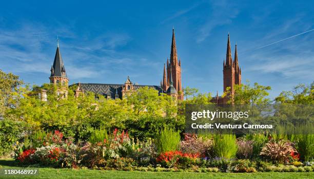 wiesbaden city center, germany - wiesbaden stock pictures, royalty-free photos & images