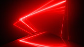 Triangle Shape, Glowing Neon Lights Abstract Backgrounds