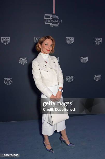 Geri Horner attends the star-studded celebration of the 50th anniversary of the iconic TAG Heuer Monaco, featuring the launch of two new special...