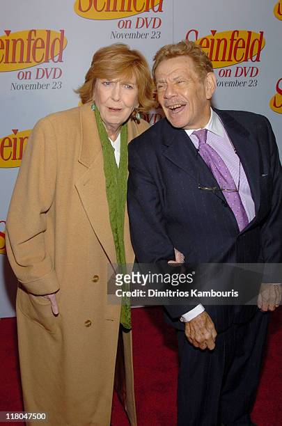 Anne Meara and Jerry Stiller during "Seinfeld" New York DVD Release Party at Rockefeller Plaza in New York City, New York, United States.