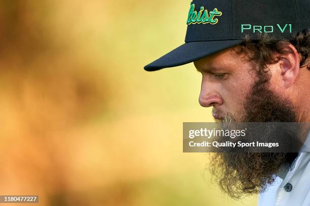 Andrew Johnston of England looks on during Day two of the Italian Open at Olgiata Golf Club on October 11, 2019 in Rome, Italy.