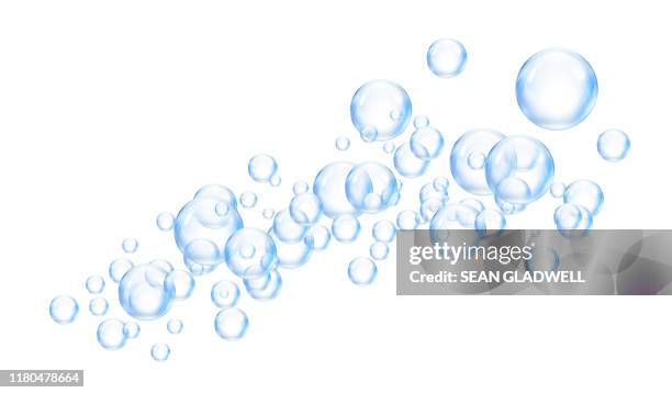 floating bubbles rising - sapone foto e immagini stock