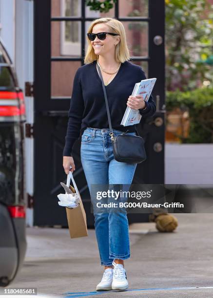Reese Witherspoon is seen on November 06, 2019 in Los Angeles, California.