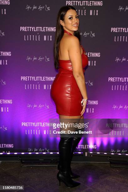 Amel Rachedi attends the launch of the PrettyLittleThing x Little Mix collection at Aynhoe Park House on November 6, 2019 in Banbury, England.
