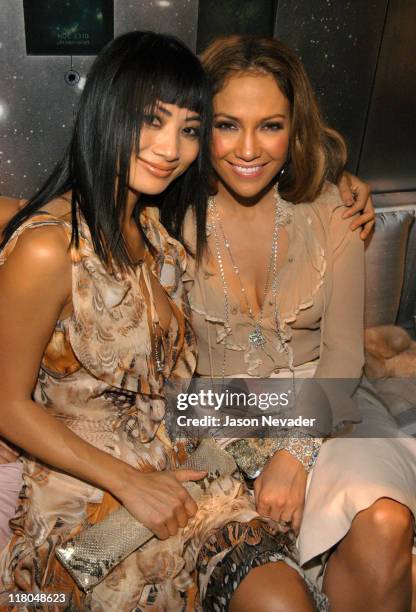 Bai Ling and Jennifer Lopez at Coty's 100th Anniversary Party