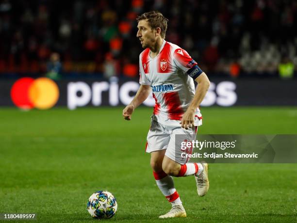 Marko Marin of Crvena Zvezda in action during the UEFA Champions League group B match between Crvena Zvezda and Tottenham Hotspur at Rajko Mitic...