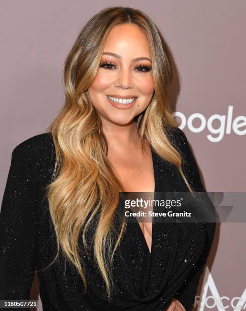Mariah Carey arrives at the Variety's 2019 Power Of Women: Los Angeles Presented By Lifetime at the Beverly Wilshire Four Seasons Hotel on October...