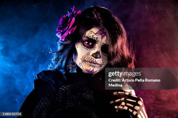 catrina, jour des morts. - la calavera catrina photos et images de collection