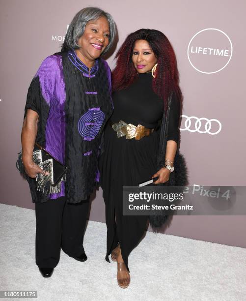 Sandra Coleman and Chaka Khan arrives at the Variety's 2019 Power Of Women: Los Angeles Presented By Lifetime at the Beverly Wilshire Four Seasons...