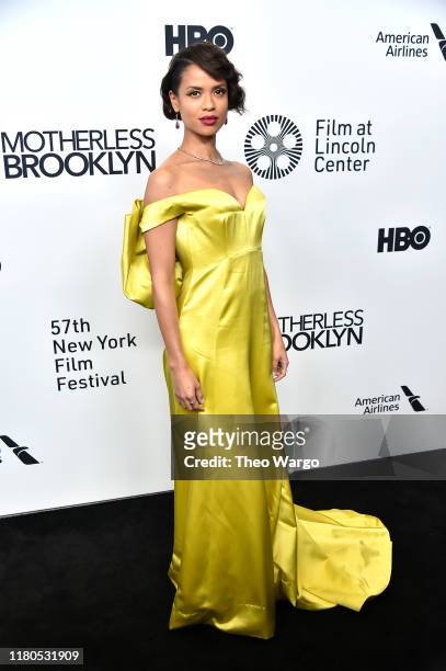 Gugu Mbatha-Raw attends the "Motherless Brooklyn" Arrivals during the 57th New York Film Festival on October 11, 2019 in New York City.