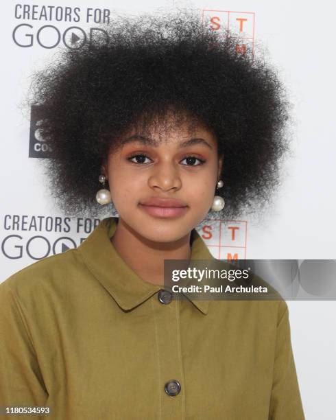 Briana Roy attends the Ad Council's Creators For Good Host She Can STEM Summit at NeueHouse Hollywood on October 11, 2019 in Los Angeles, California.