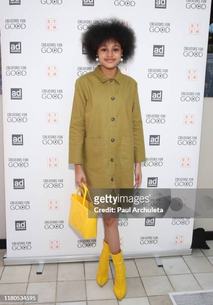 Briana Roy attends the Ad Council's Creators For Good Host She Can STEM Summit at NeueHouse Hollywood on October 11, 2019 in Los Angeles, California.