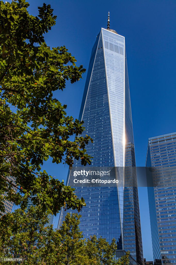 One world WTC building skyline of Manhattan