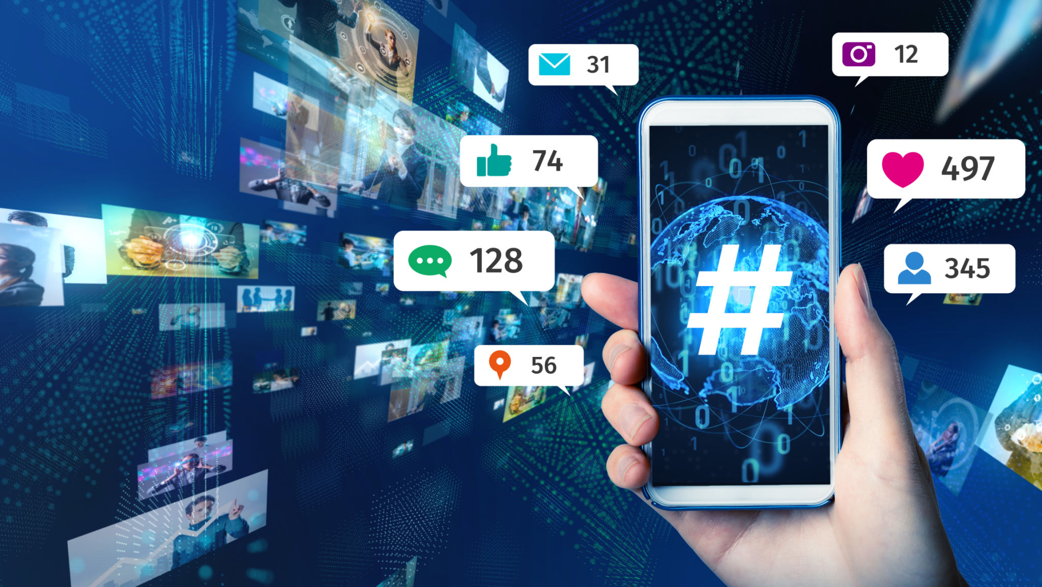 local hashtags