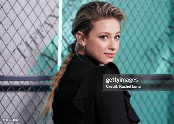 Lily Reinhart attends Tiffany & Co. Launch of the new Tiffany Men's Collections at Hollywood Athletic Club on October 11, 2019 in Hollywood,...