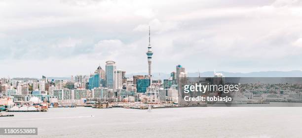 auckland skyline - auckland skyline stock pictures, royalty-free photos & images