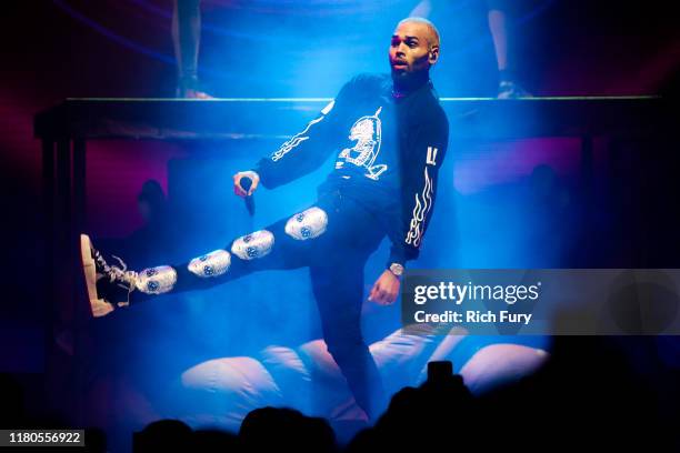 Chris Brown performs at Staples Center on October 11, 2019 in Los Angeles, California.