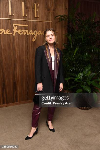 Lorraine Nicholson attends ELLE x Ferragamo Hollywood Rising Party at Sunset Tower on October 11, 2019 in Los Angeles, California.