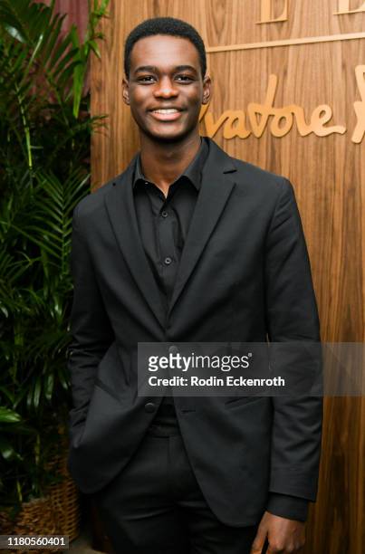 Ethan Herisse attends ELLE x Ferragamo Hollywood Rising Party at Sunset Tower on October 11, 2019 in Los Angeles, California.
