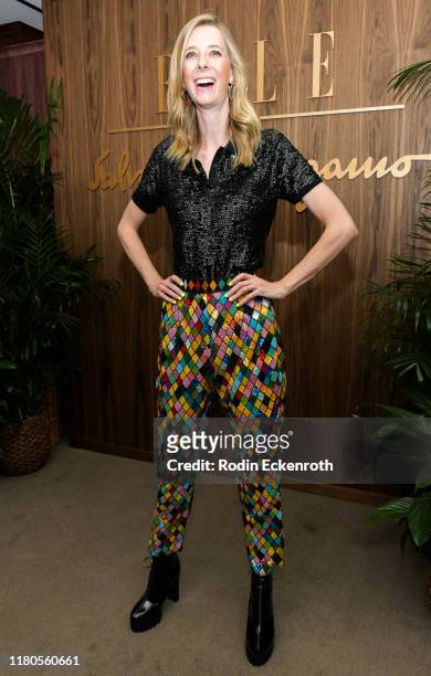 Dawn Luebbe attends ELLE x Ferragamo Hollywood Rising Party at Sunset Tower on October 11, 2019 in Los Angeles, California.