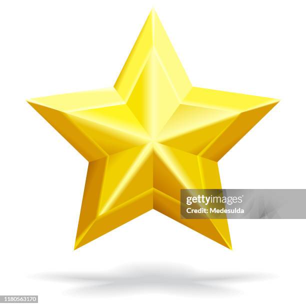star shape - 3d star stock illustrations