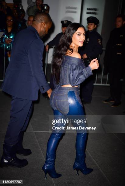 Kanye West and Kim Kardashian West arrive to the WSJ Magazine 2019 Innovator Awards at MOMA on November 6, 2019 in New York City.