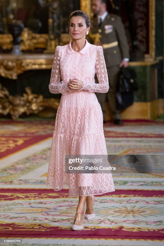 Spanish Royals Attend The National Day Military Parade