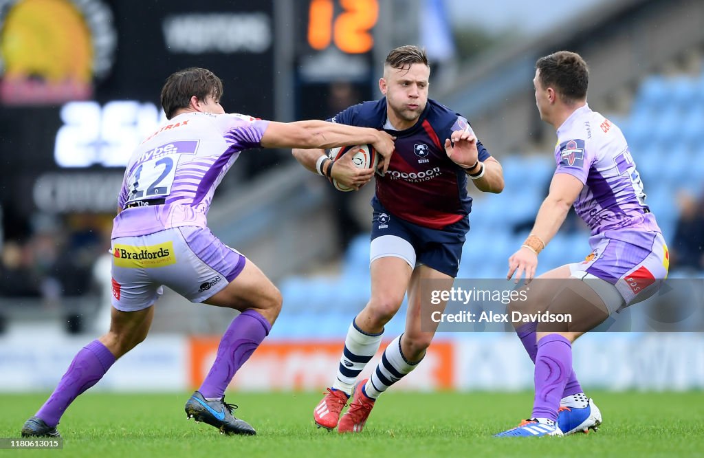 Exeter Chiefs v Bristol Bears - Premiership Rugby Cup