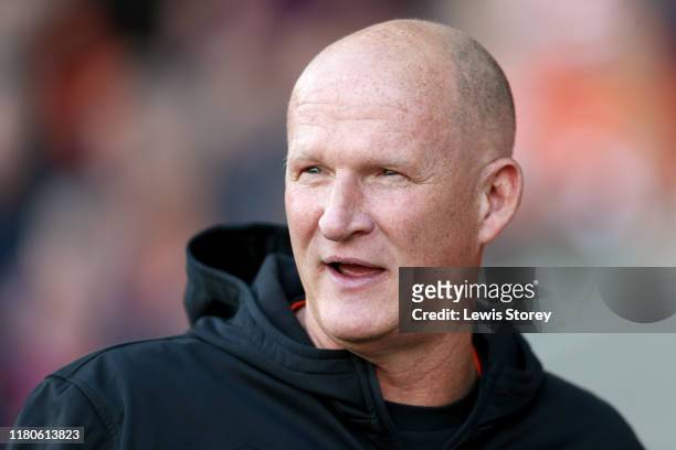 Blackpool manager Simon Grayson ahead of the Sky Bet Leauge One match between Blackpool and Rotherham United at Bloomfield Road on October 12, 2019...