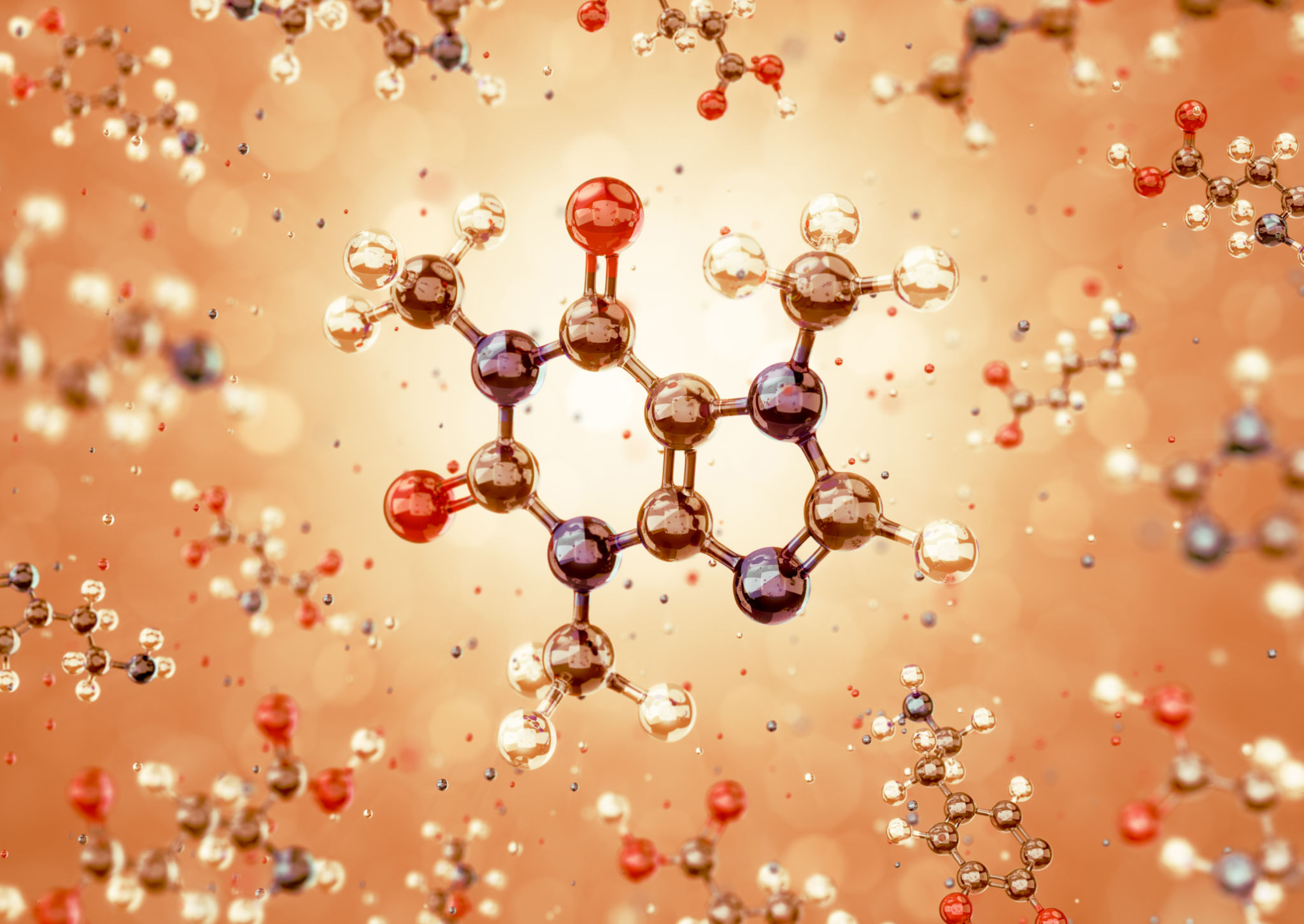 caffeine molecule