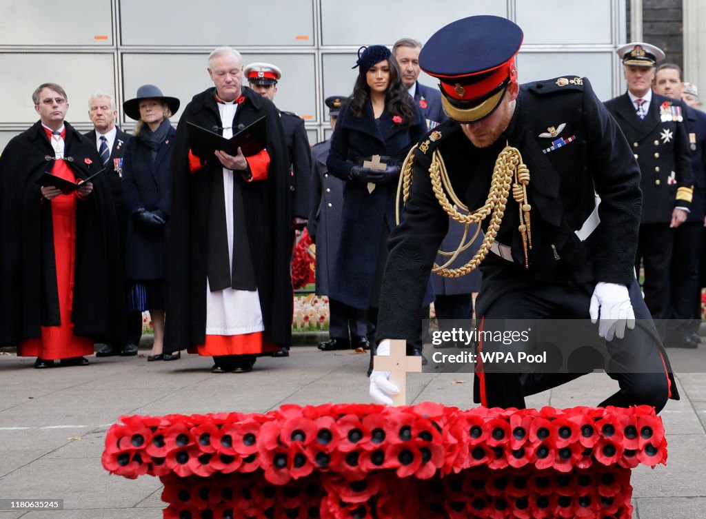 Members Of The Royal Family Attend The 91st Field Of Remembrance At Westminster Abbey