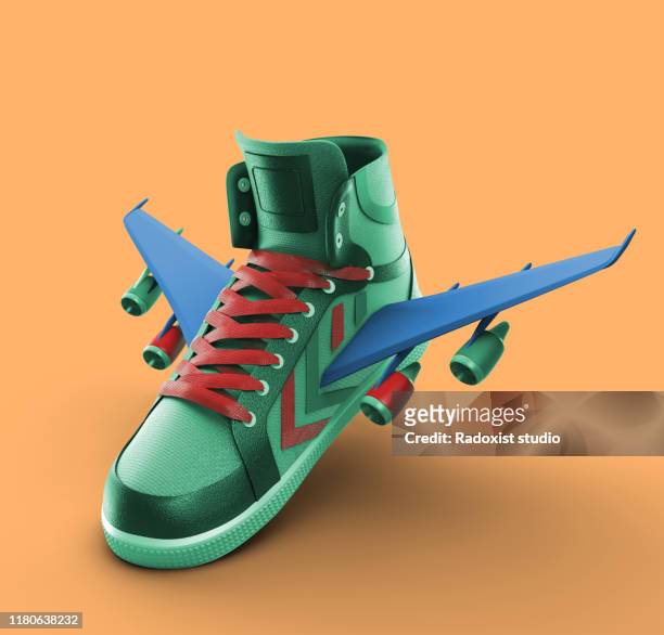 Design sneaker with wings