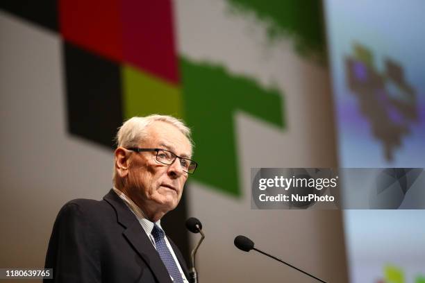 Richard Pound Former President, World Anti-Doping Agency speaks at the closing ceremony of World Conference of Doping in Sport 2019, organised by...