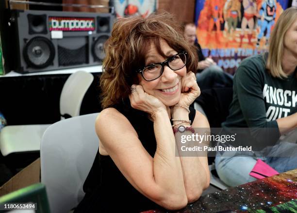 Mindy Sterling poses during 2019 Los Angeles Comic Con at Los Angeles Convention Center on October 11, 2019 in Los Angeles, California.