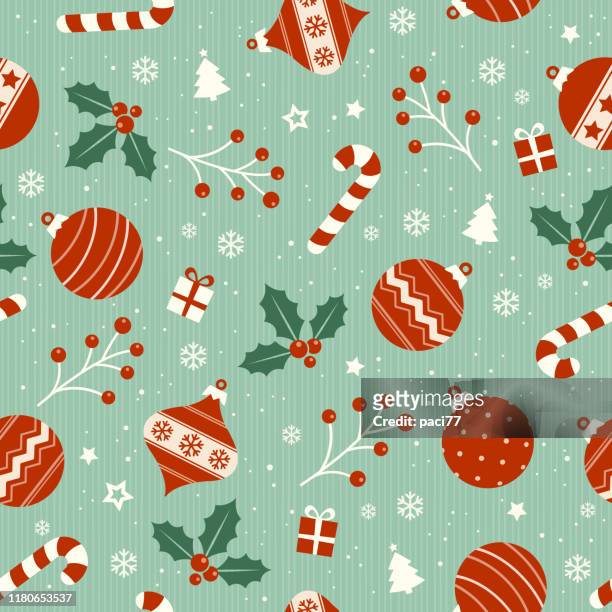 christmas backgrounds, seamless pattern. vector illustration. - christmas seamless pattern stock illustrations