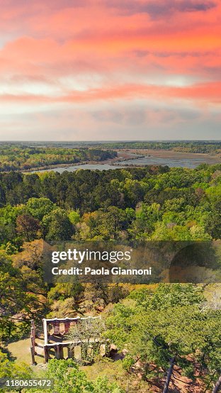 Sheldon Sc Beautiful Aerial View Of Old Sheldon Church And Surrounding Forest ...
