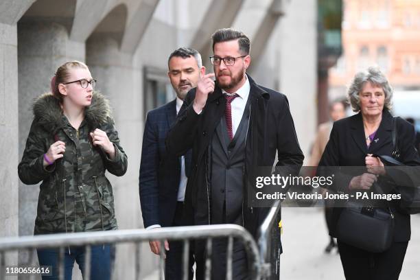 Jodie Chesney's father Peter Chesney and grandmother Christine Chesney outside the Old Bailey in London after Svenson Ong-a-Kwie and a 17-year-old...