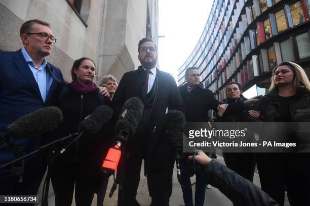 Jodie Chesney father Peter speaks outside the Old Bailey in London after Svenson Ong-a-Kwie and a 17-year-old boy have been found guilty at the Old...