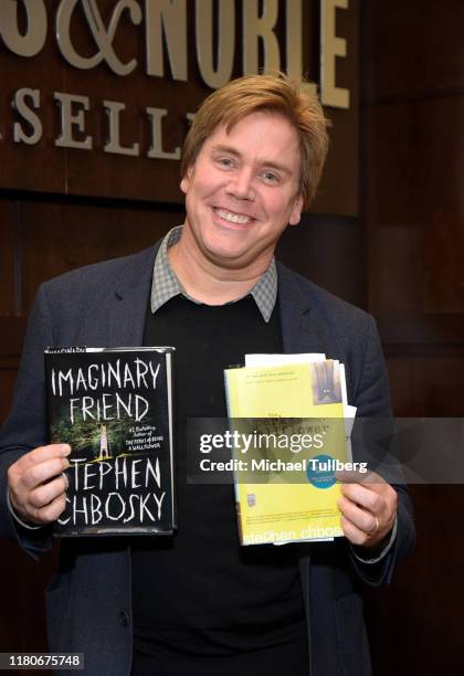 Author Stephen Chbosky attends a meet-and-greet event for his new book "Imaginary Friend" at Barnes & Noble at The Grove on October 12, 2019 in Los...