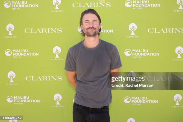 Brandon Jenner as Clarins And The Malibu Foundation Host Replant Love at Paramount Ranch on October 12, 2019 in Agoura Hills, California.