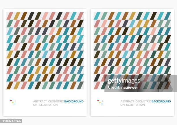 stockillustraties, clipart, cartoons en iconen met abstracte minimalistische geometrische streep ontwerp vector patroon achtergrond - geblokt