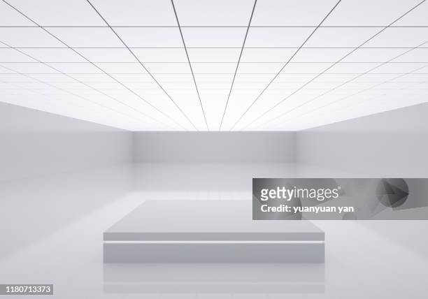3d illustration indoor background - exhibition space stock pictures, royalty-free photos & images