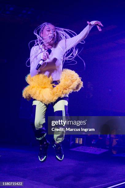 Sho Madjozi performs on stage during the 2019 Afropunk Atlanta on October 12, 2019 in Atlanta, Georgia.