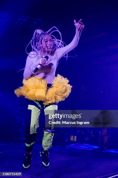 Sho Madjozi performs on stage during the 2019 Afropunk Atlanta on October 12, 2019 in Atlanta, Georgia.