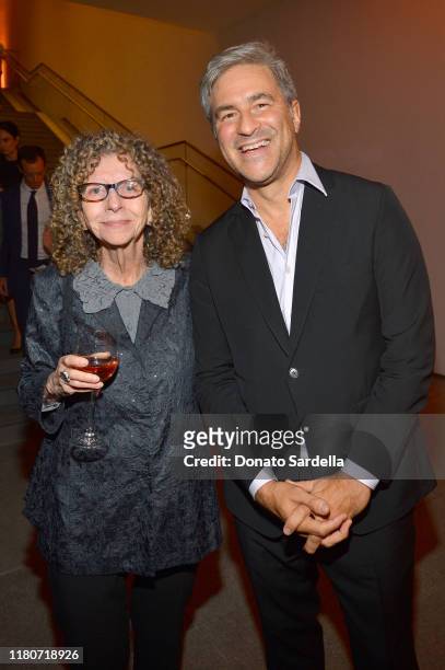Barbara Kruger and Michael Govan attend Hammer Museum's 17th Annual Gala In The Garden on October 12, 2019 in Los Angeles, California.