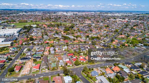 auckland aerial view - auckland aerial stock pictures, royalty-free photos & images