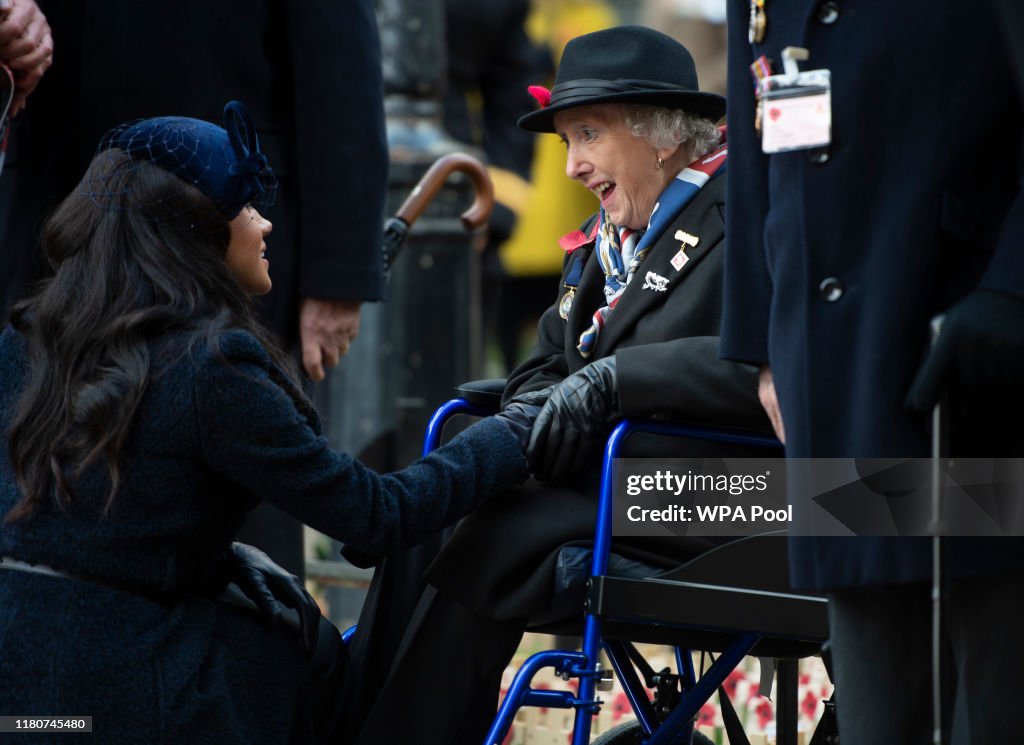 Members Of The Royal Family Attend The 91st Field Of Remembrance At Westminster Abbey