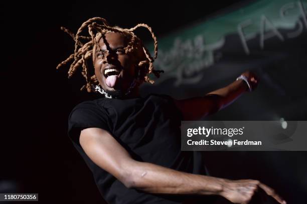Playboi Carti performs during the 2019 Rolling Loud music festival at Citi Field on October 12, 2019 in New York City.