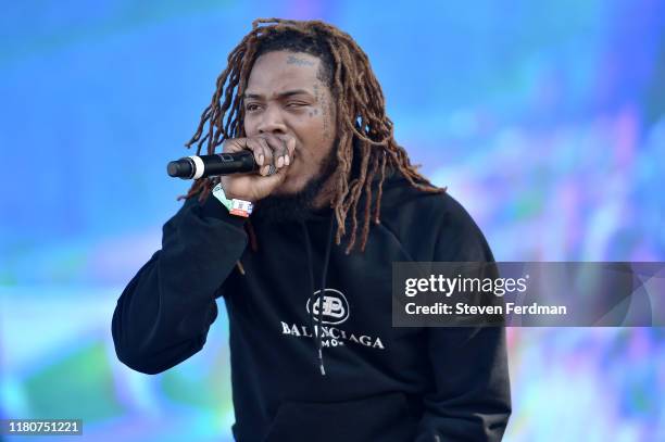 Fetty Wap performs during the 2019 Rolling Loud music festival at Citi Field on October 12, 2019 in New York City.